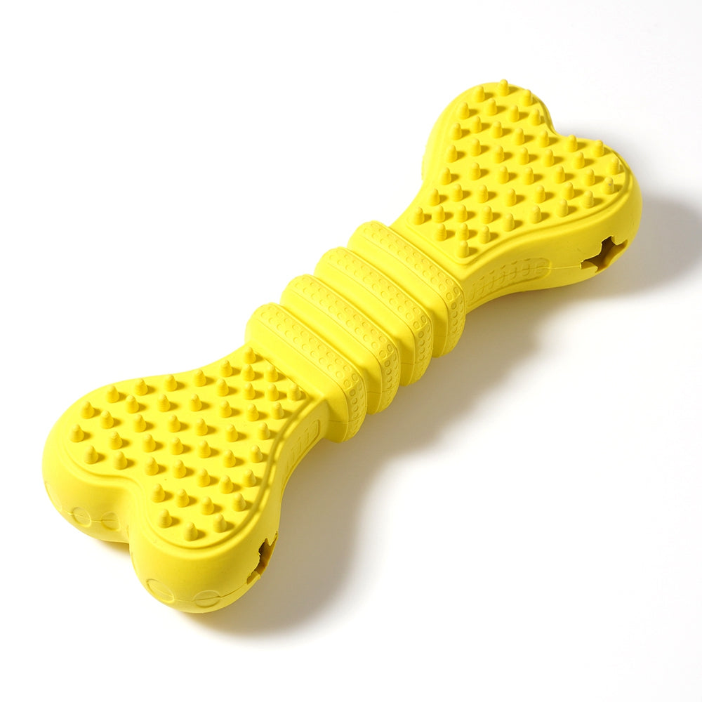 Cute Bone Shape Natural Rubber Pet Feeding Food Dispenser Dog Teeth Cleaning Chewing Bite Toy Cute Bone Shape Natural Rubber Pet Feeding Food Dispenser Dog Teeth Cleaning Chewing Bite Toy